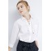 White Band Pocket Button Down Shirt