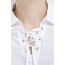 White Band Pocket Button Down Shirt