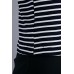 Dark Navy Striped Long Sleeves Tee