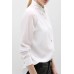 White Contrast Collar Shirt