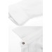 White Contrast Collar Shirt