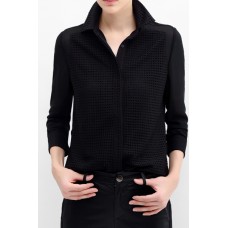 Black Long Sleeves Button Shirt