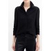 Black Long Sleeves Button Shirt