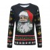 Black Santa Claus Long Sleeves Tee