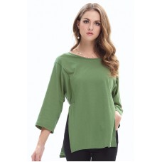 Green Round Neck T-Shirt