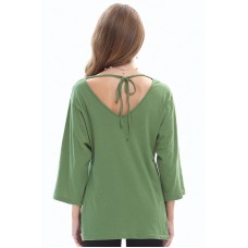 Green Round Neck T-Shirt