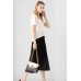 Black Lace Pleated Skirt