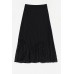 Black Lace Pleated Skirt