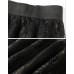 Black Lace Knee Length Skirt