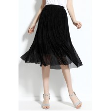 Black Pleated Skirt