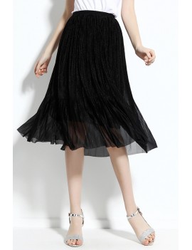 Black Pleated Skirt