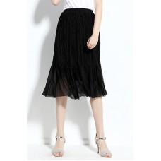 Black Pleated Skirt