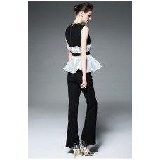 Black Sleeveless Top with Pants