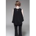 Black Sleeveless Top with Flared Pants