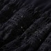 Black Knitting Mermaid Lace Bottom Skirt