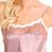 Purple Sheer Lace Bodice Chemise