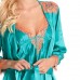 Green Silk Chemise and Robe