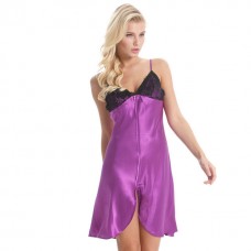 Purple Lace Bodice Chemise