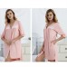 Pink V-neck Button Down Nightgown