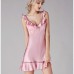 Pink Ruffled Straps Chemises