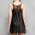 Black Lace Spaghetti Chemise