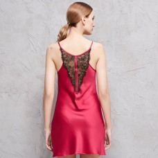 Red Lace Spaghetti Chemise