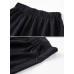 Plus Size Black High and Low Skirt