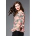 Floral Print three Quarters Length Sleeves Shirt