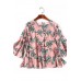 Floral Print three Quarters Length Sleeves Shirt