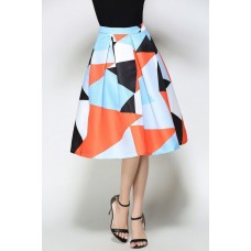 Geometrical Print Skirt