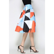 Geometrical Print Skirt