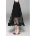 Black Lace Hemmed Skirt